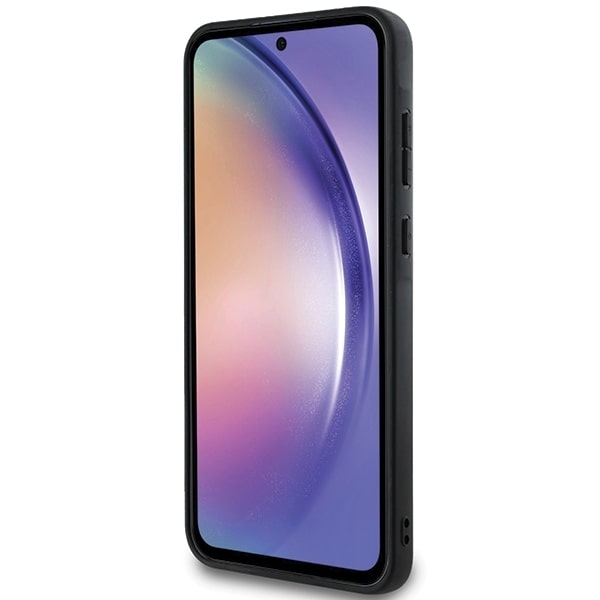 Karl Lagerfeld Samsung Galaxy A55 5G - Fixed Glitter Ikonik Logo Metal Pin - Σκληρή Θήκη με Πλαίσιο Σιλικόνης - Black - KLHCSA55GKNPSK