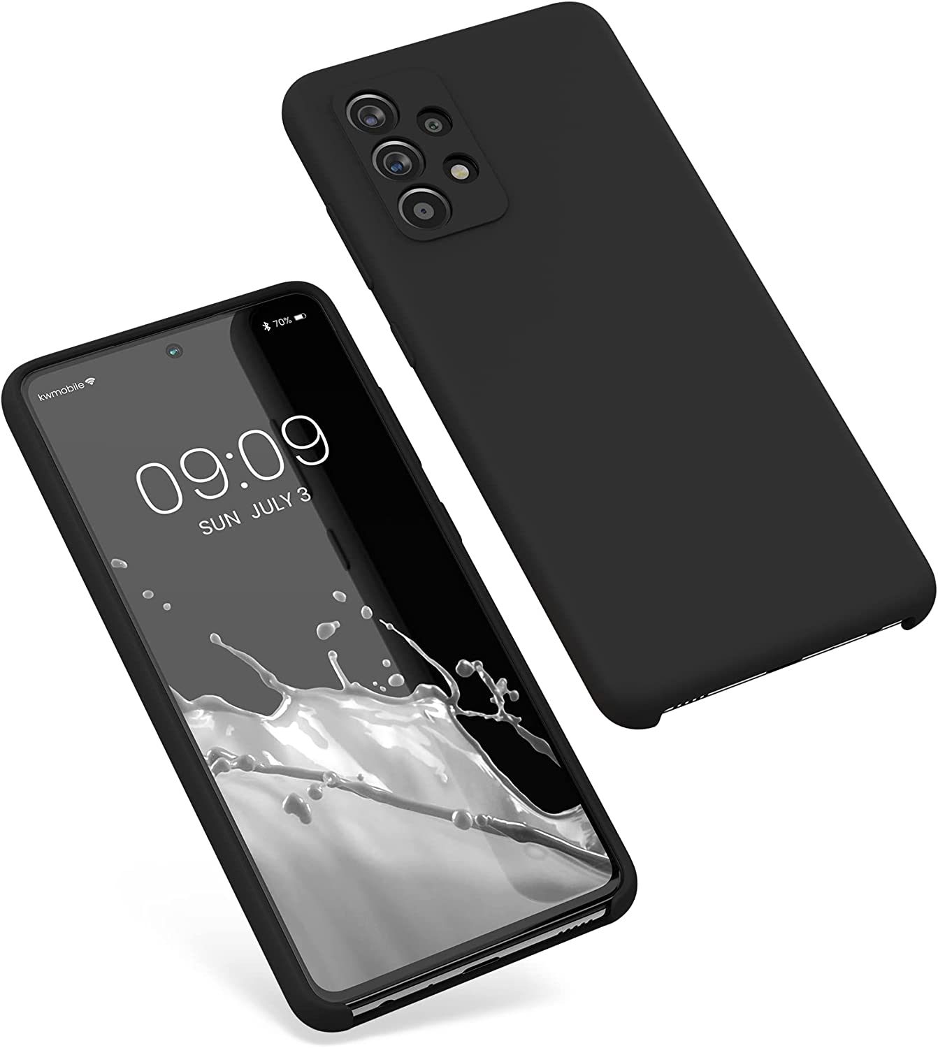 KW Samsung Galaxy A52 / A52 5G / A52s 5G Θήκη Σιλικόνης Rubber TPU - Black - 54347.01