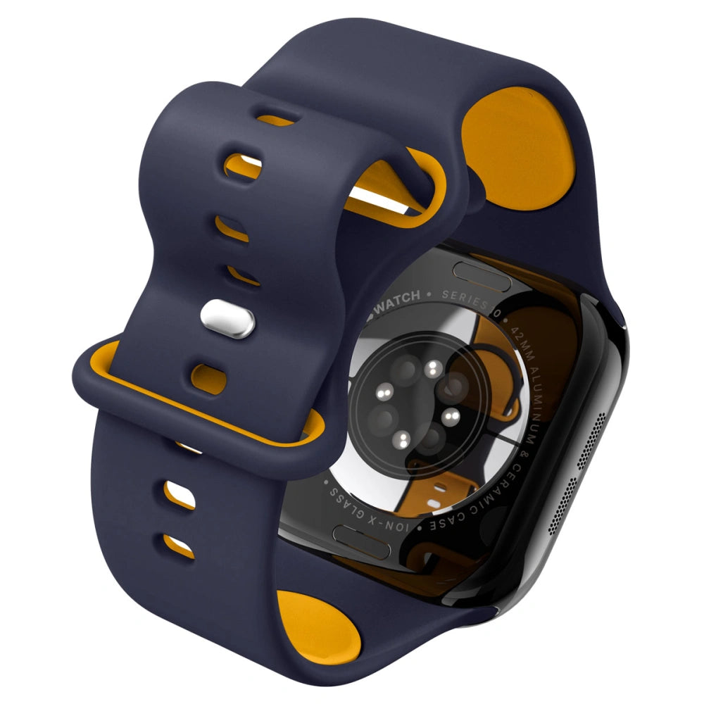 Spigen Λουράκι Apple Watch 8/9/10/11 - SE (1/2/3) - 40/41/42mm Nano Pop Σιλικόνης - Blueberry Navy