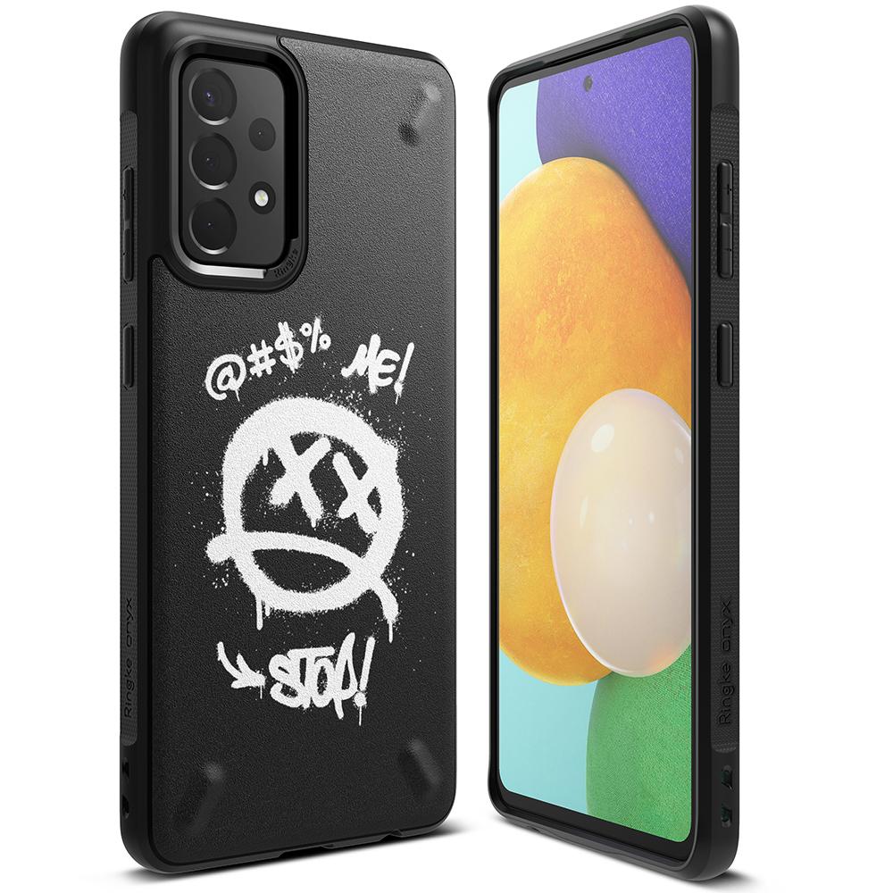 Ringke Samsung Galaxy A72 / A72 5G Onyx Durable TPU Case Θήκη Σιλικόνης - Design Graffiti - Black