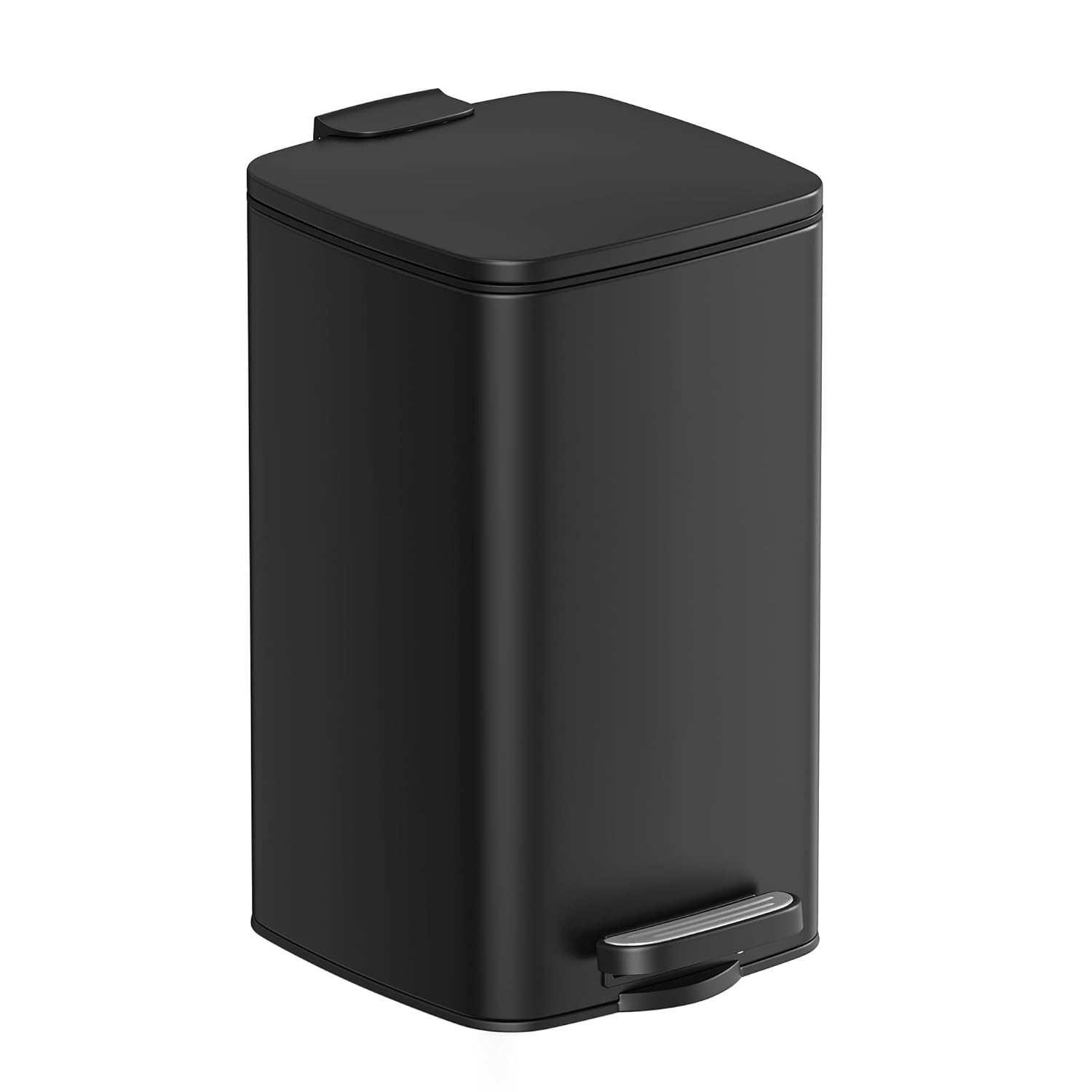 Songmics Κάδος Απορριμμάτων για το Μπάνιο - 8L - Black - LTB591B0802