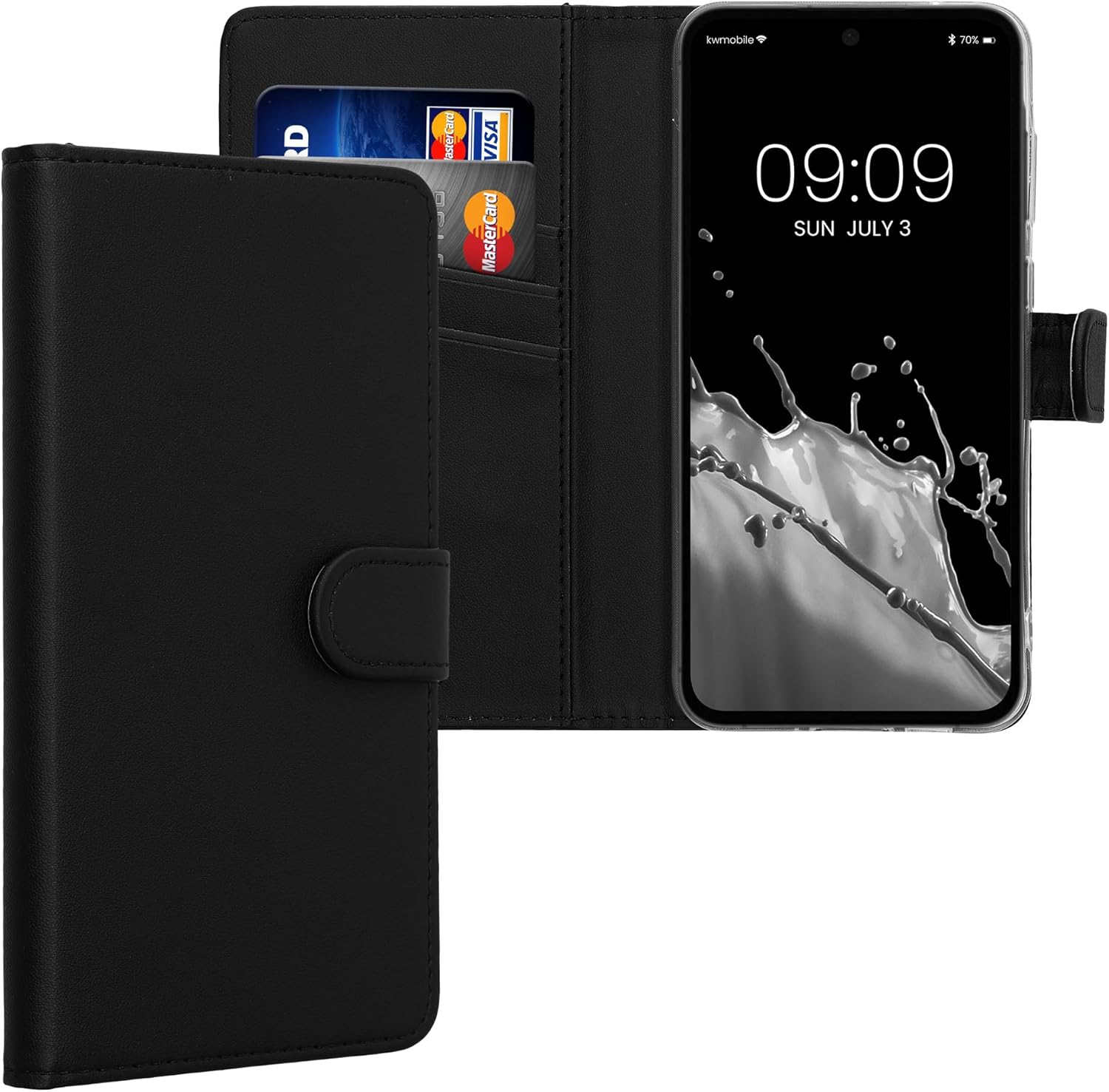 KW Samsung Galaxy A35 5G Θήκη Πορτοφόλι Stand - Black