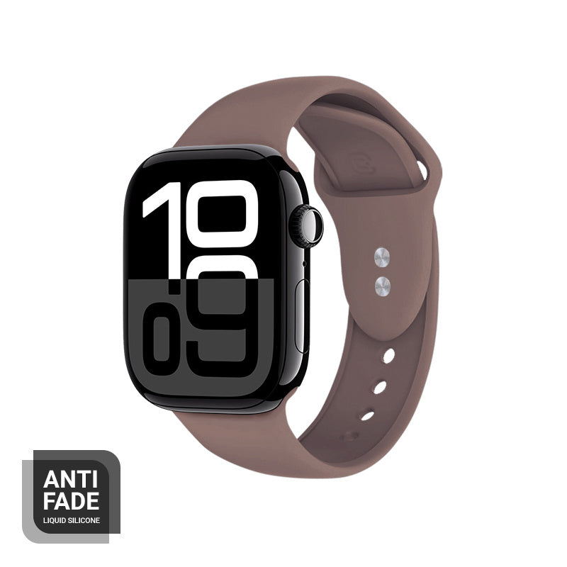 Crong Λουράκι Apple Watch 4/5/6/7/8/9/10/11 - SE (1/2/3) - ULTRA (1/2/3) - 44/45/46/49mm Σιλικόνης - Liquid Strap - Brown