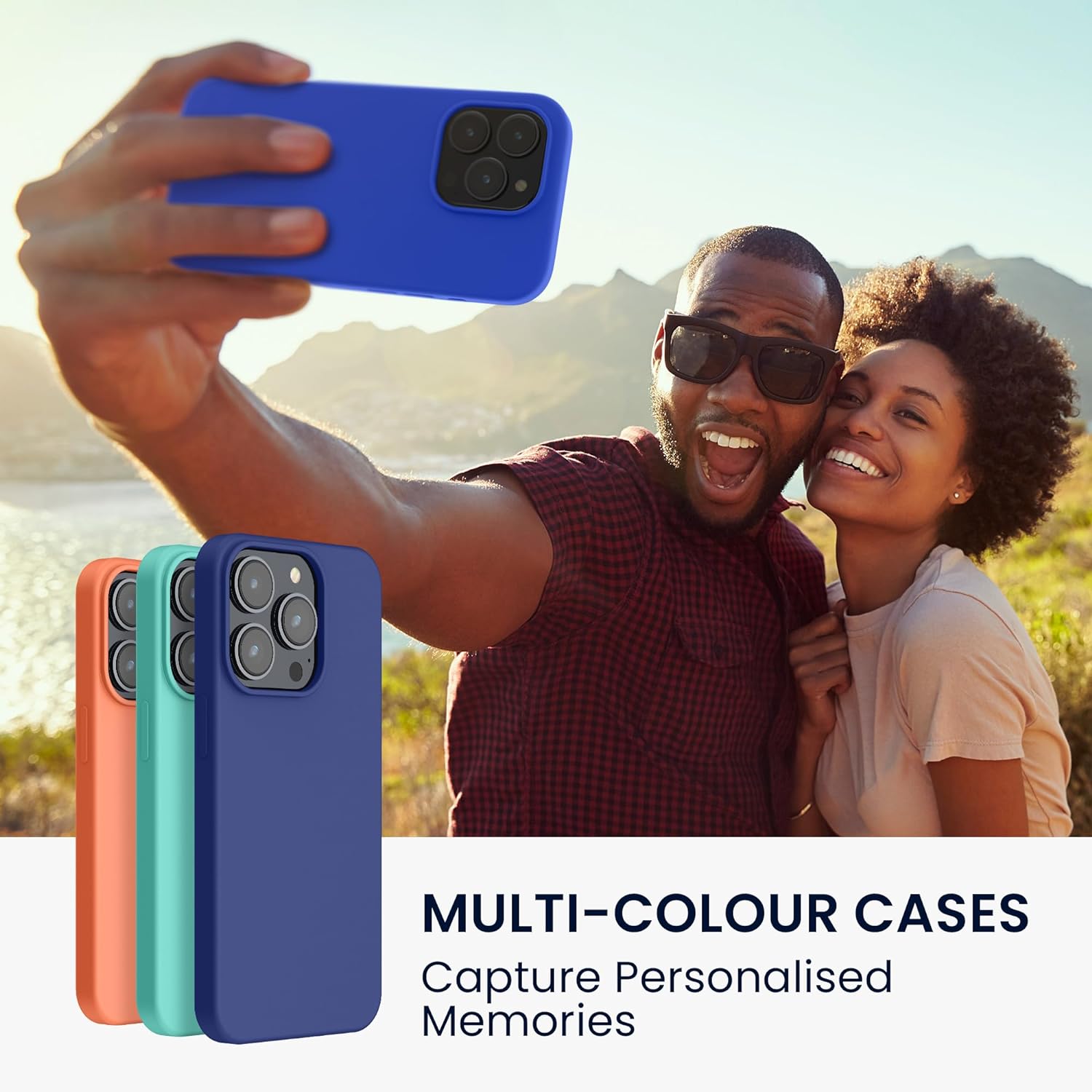 KW iPhone 15 Pro Max Θήκη Σιλικόνης Rubberized TPU - Baltic Blue - 61956.134