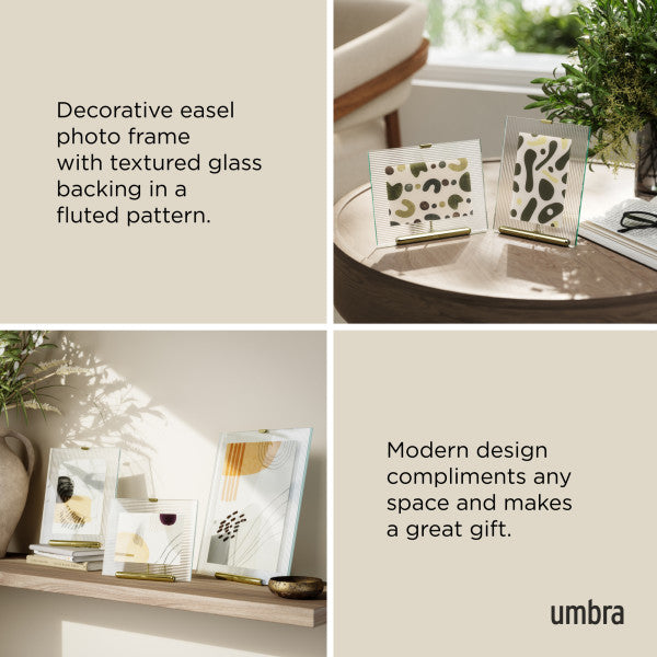 Umbra Flute Κορνίζα για Φωτογραφίες - 10 x 15 cm - Brass