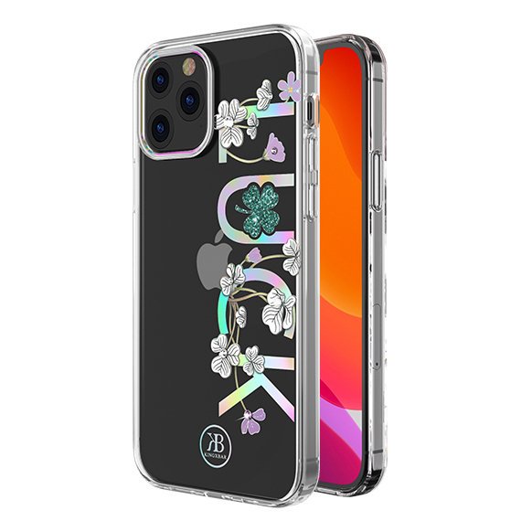 Kingxbar iPhone 12 Pro Max Lucky Series Σκληρή Θήκη με Swarovski Crystals - Luck - Διάφανη