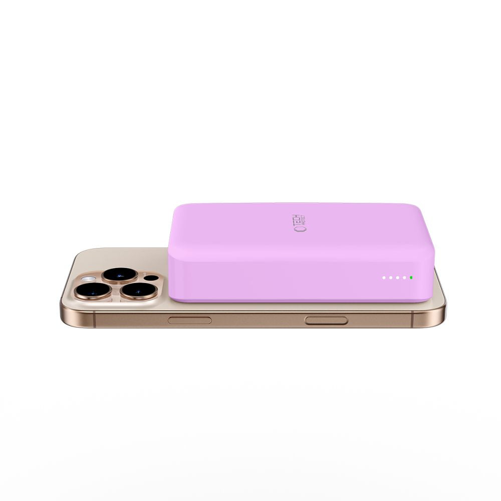 Tech-Protect PB12 Lifemag MagSafe PowerBank Μαγνητικό PowerBank Κινητού 20000 mAh - Lilac