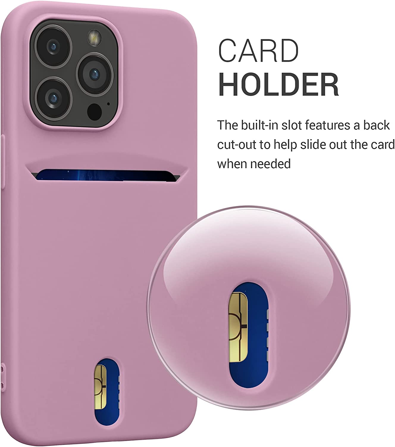 KW iPhone 13 Pro Θήκη Σιλικόνης TPU - Dusky Pink - 57749.10