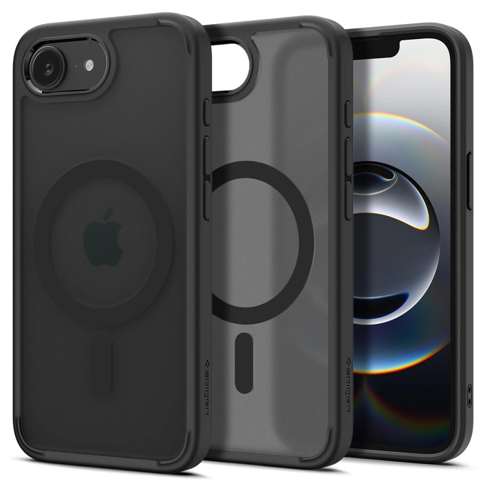 Spigen iPhone 16e Ultra Hybrid Mag Σκληρή Θήκη με Πλαίσιο Σιλικόνης Και MagSafe - Frost Black