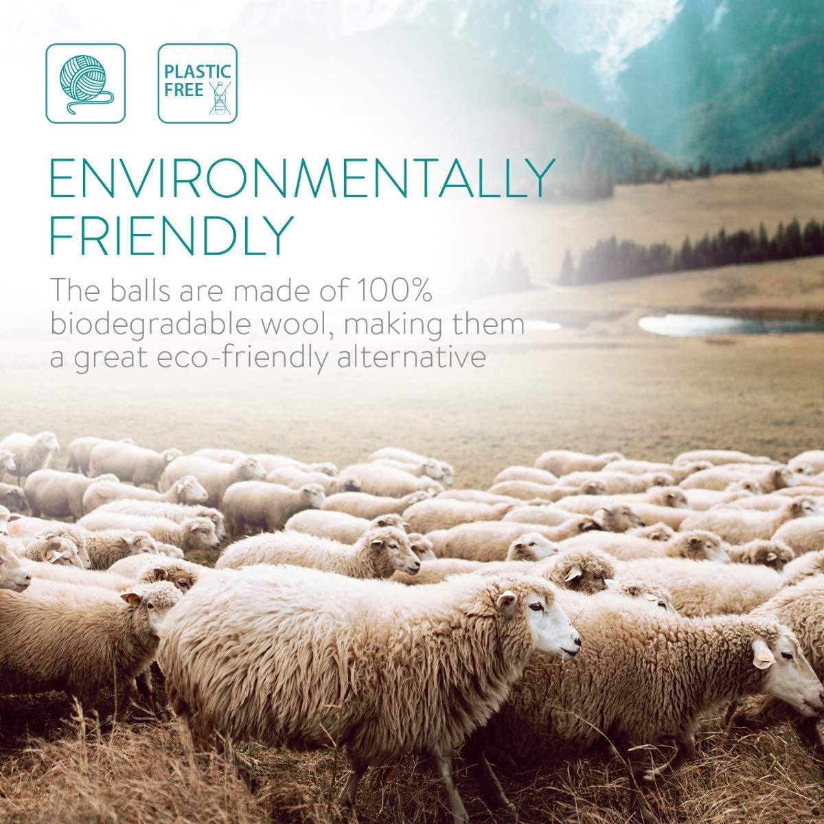 Navaris Μάλλινες Μπάλες Στεγνώματος - Dusty Pink - 47788.1