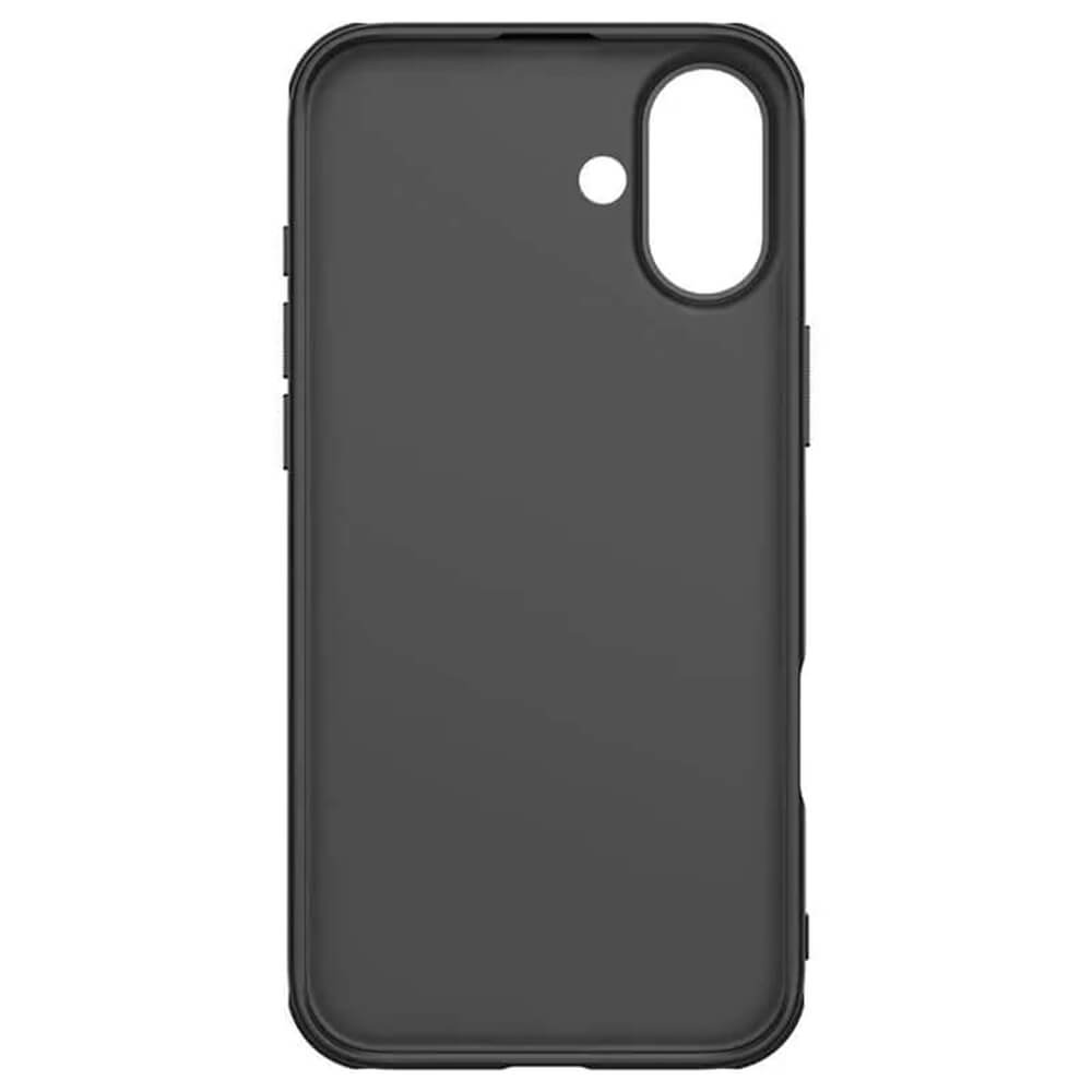 Nillkin iPhone 16 Super Frosted Shield Pro Σκληρή Θήκη με Πλαίσιο Σιλικόνης - Black