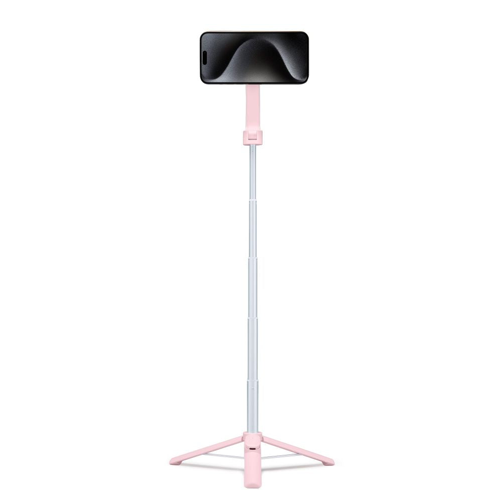 Spigen S570W Ασύρματο MagSafe Selfie Stick με Τρίποδο - Misty Rose