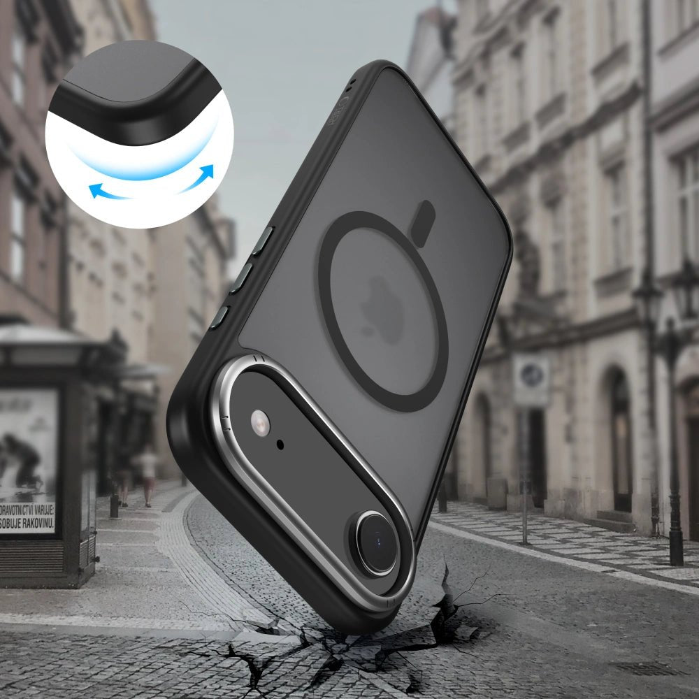 Tech - Protect iPhone Air MagEdge - Σκληρή Θήκη με Πλαίσιο Σιλικόνης και MagSafe - Matte Black / Gunmetal