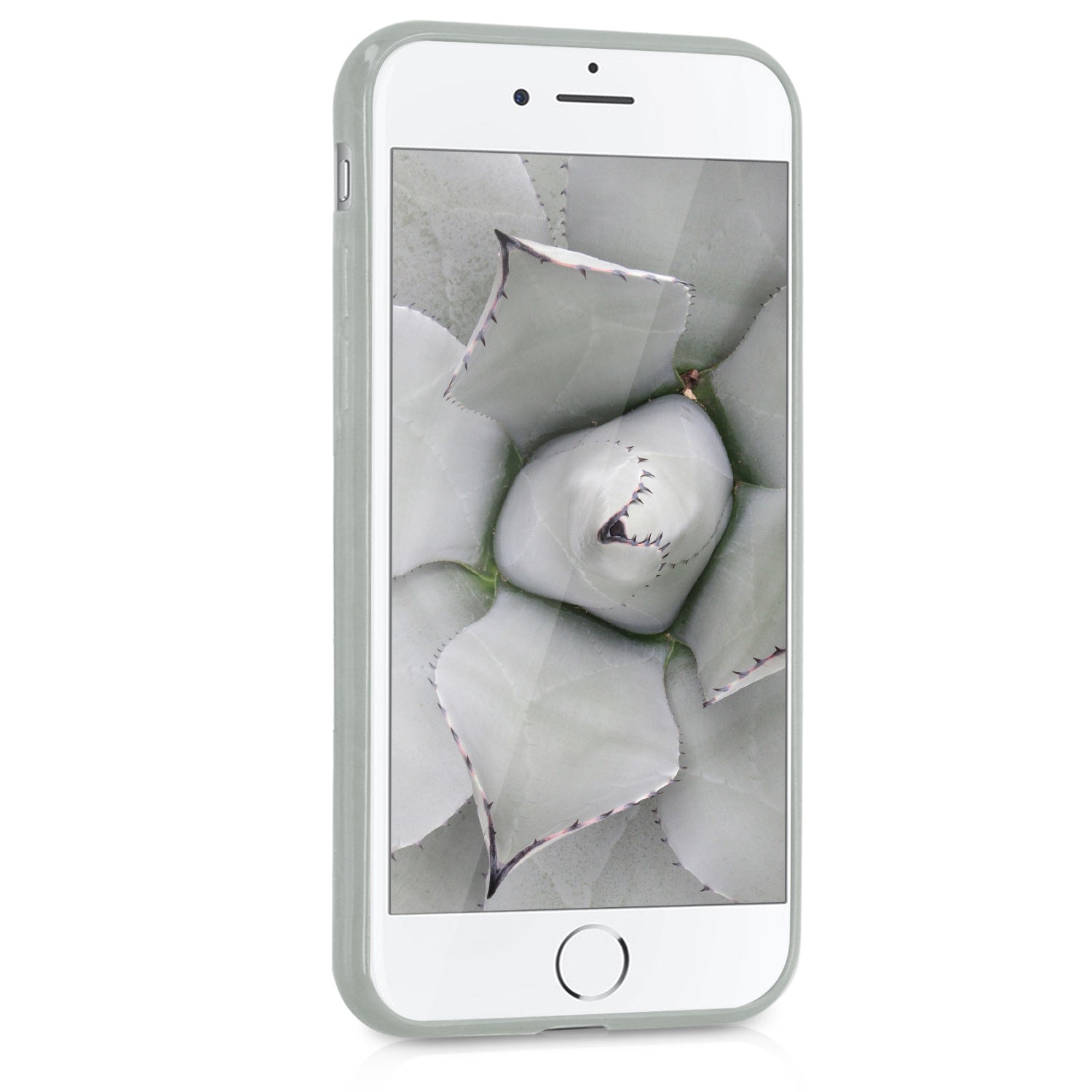 KW iPhone SE 2022 / SE 2020 / 7 / 8 Θήκη Σιλικόνης TPU - Grey Matt - 39458.22