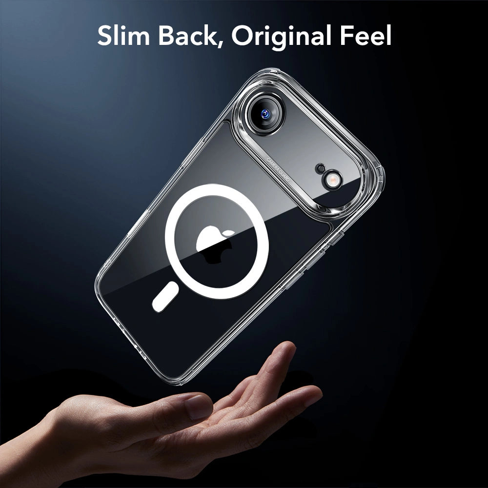 ESR iPhone Air - Σετ με Classic Hybrid MagSafe Σκληρή Θήκη με Πλαίσιο Σιλικόνης και Αντιχαρακτικό Γυαλί Οθόνης - Διάφανη