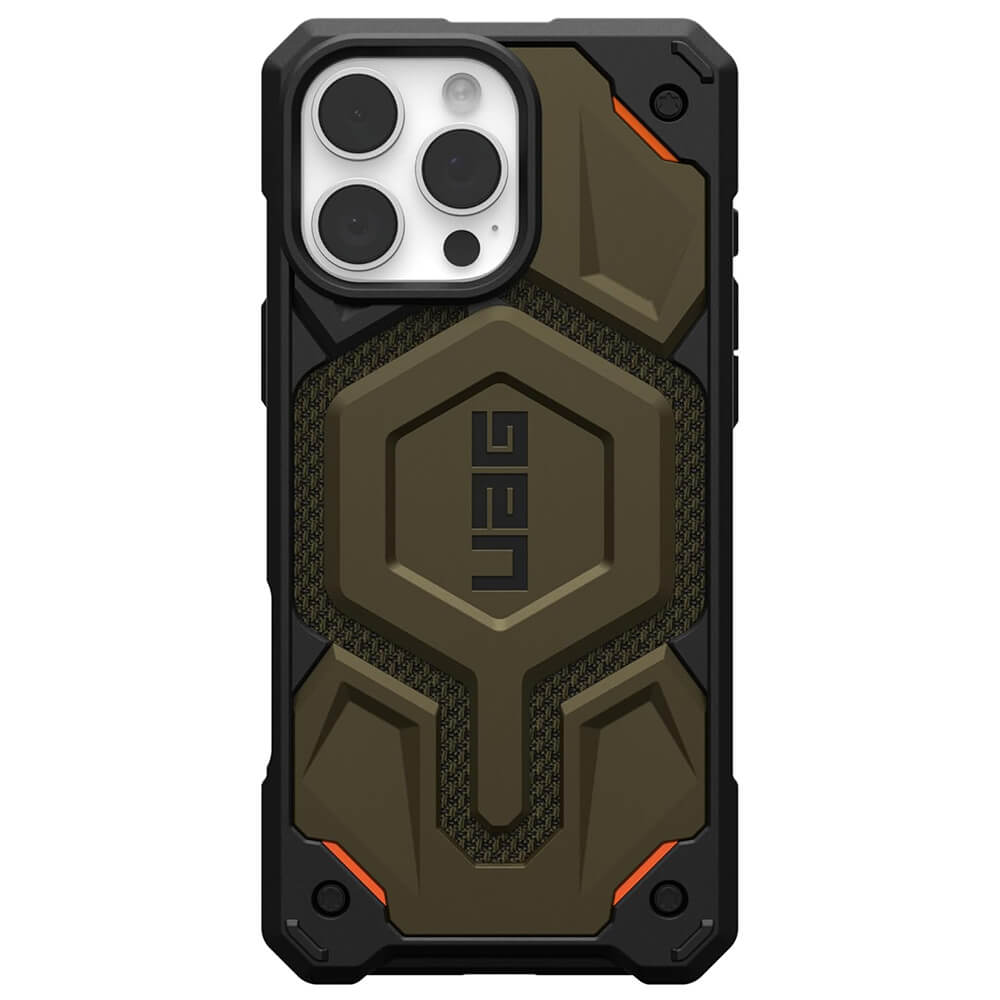UAG iPhone 16 Pro Max Monarch Pro Kevlar Series Σκληρή Θήκη με MagSafe - Kevlar Element Green