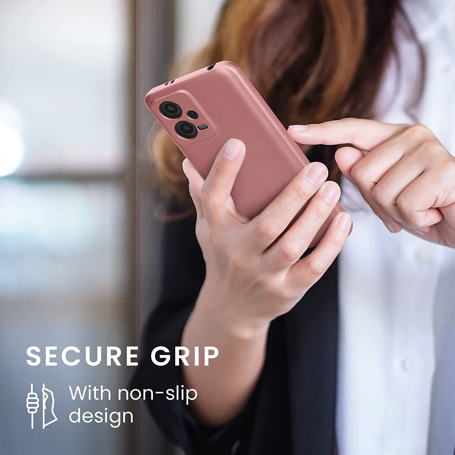 KW Xiaomi Redmi Note 12 5G / Poco X5 5G Θήκη Σιλικόνης TPU - Metallic Rose Gold - 60888.31