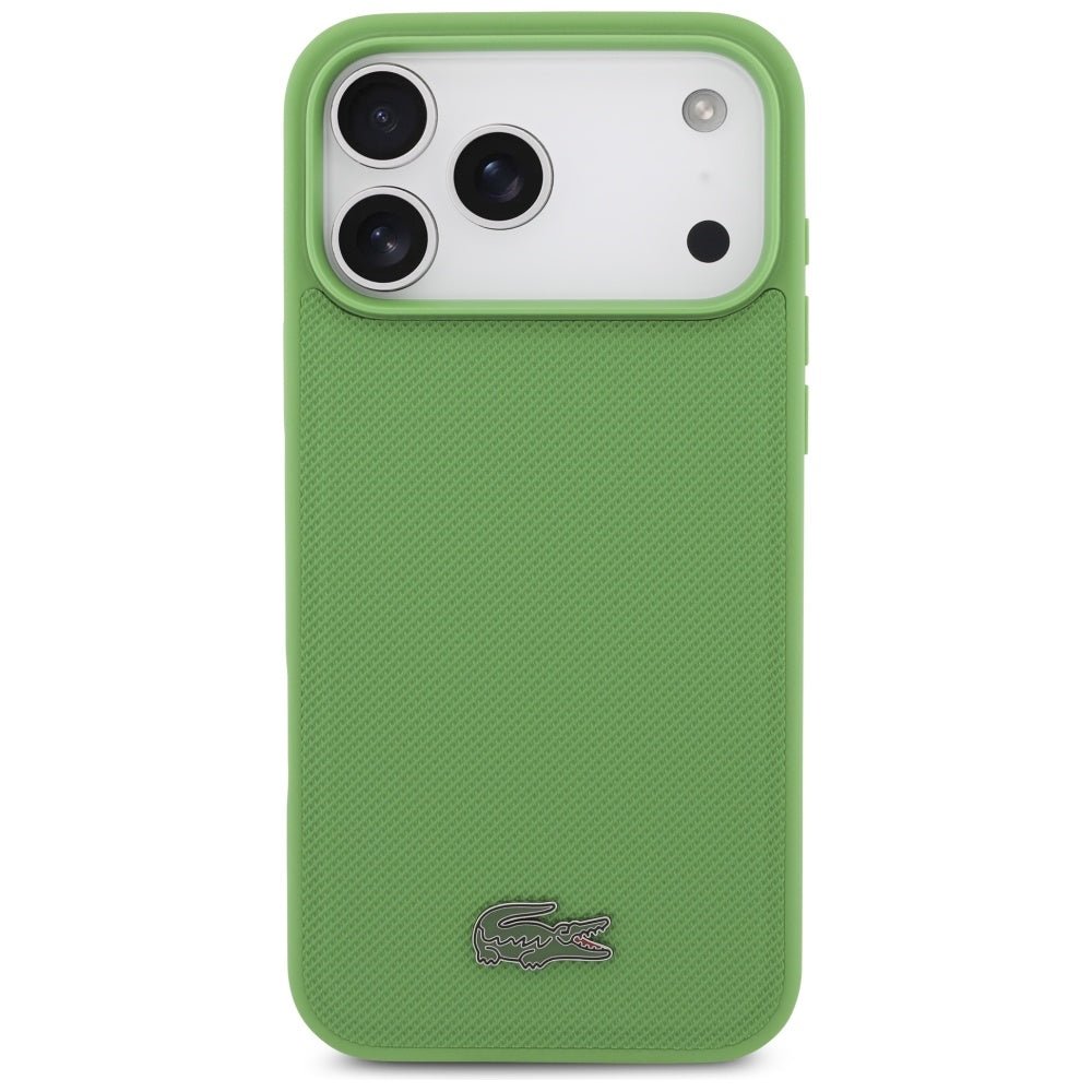 Lacoste iPhone 17 Pro Max - Petit Pique Lacquer Logo MagSafe - Σκληρή Θήκη με Πλαίσιο Σιλικόνης - Estragon