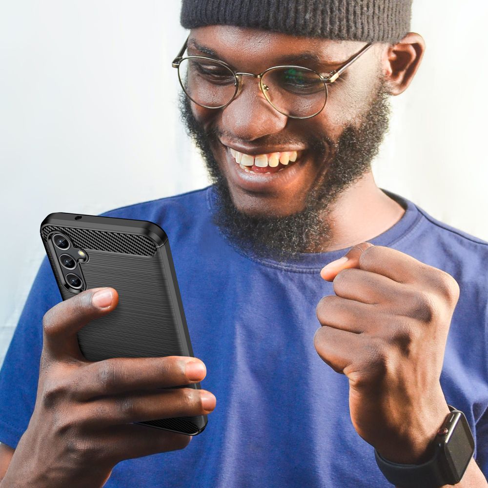 Tech-Protect Samsung Galaxy A14 5G Θήκη Rugged Carbon TPU - Black