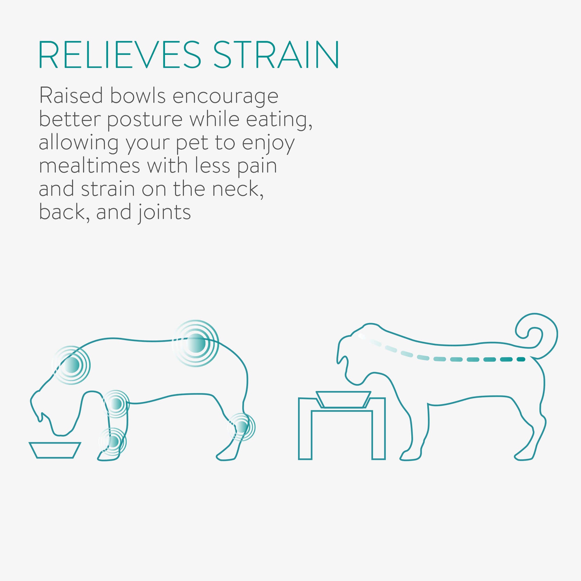 Navaris Ανυψωμένα Μπολ Φαγητού με Βάση για Κατοικίδια - 350 ml - Light Brown / Black - 55228.2