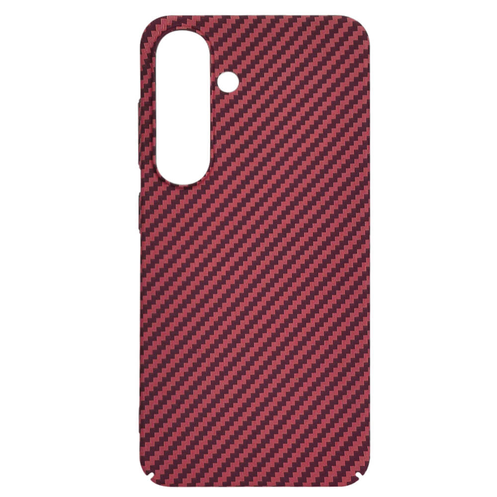 Techsuit Samsung Galaxy S25 Σκληρή Θήκη Carbonite FiberShell - Red