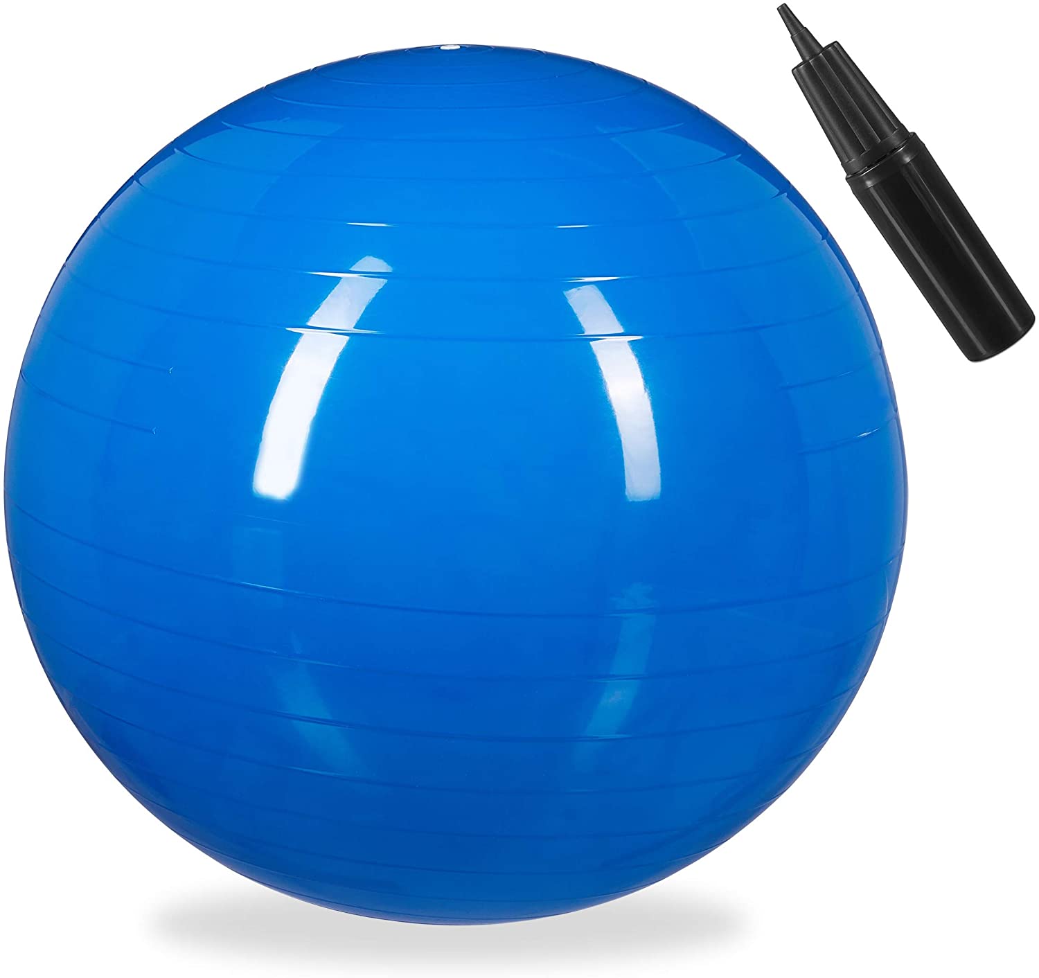 Relaxdays Μπάλα Γυμναστικής 65 cm - Blue - 4052025921880