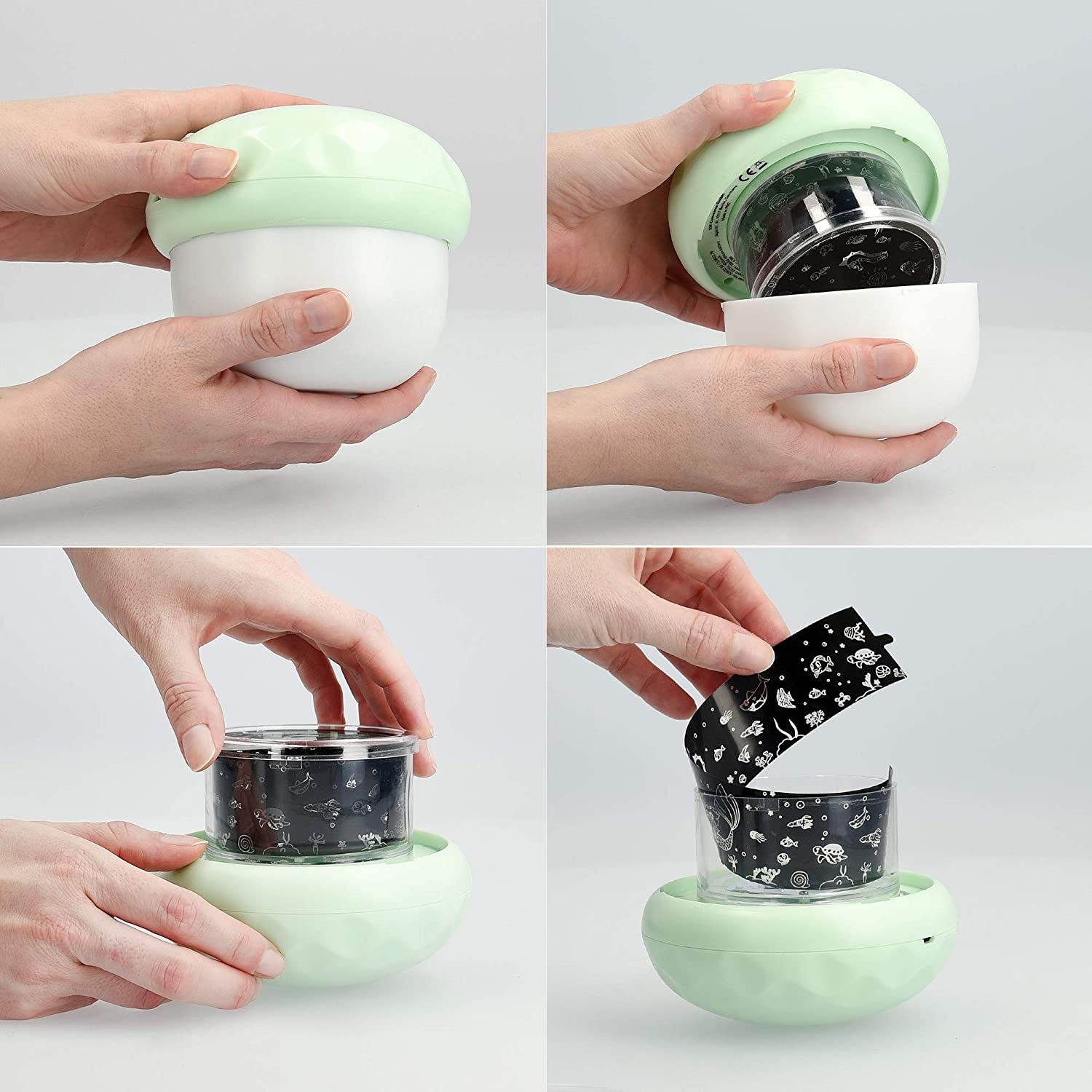 Navaris Children Projection Lamp - Προβολέας - Φωτιστικό Νυκτός για Παιδιά - Green - 52802.79