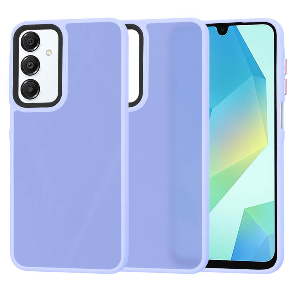 Techsuit Samsung Galaxy A16 4G / A16 5G - HaloFrost Series - Σκληρή Θήκη με Πλαίσιο Σιλικόνης - Light Purple