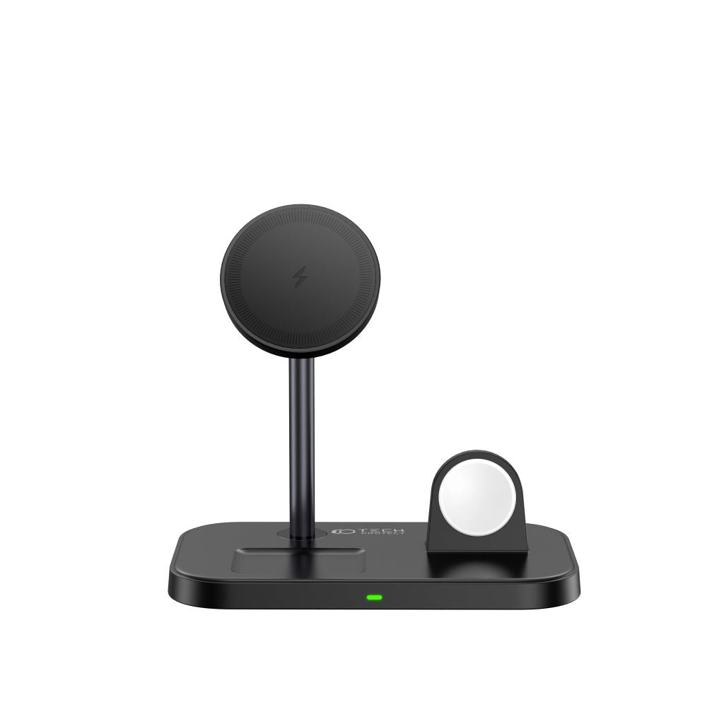 Tech-Protect QI15W A22 3in1 Ασύρματος Μαγνητικός Φορτιστής MagSafe 15W - Black