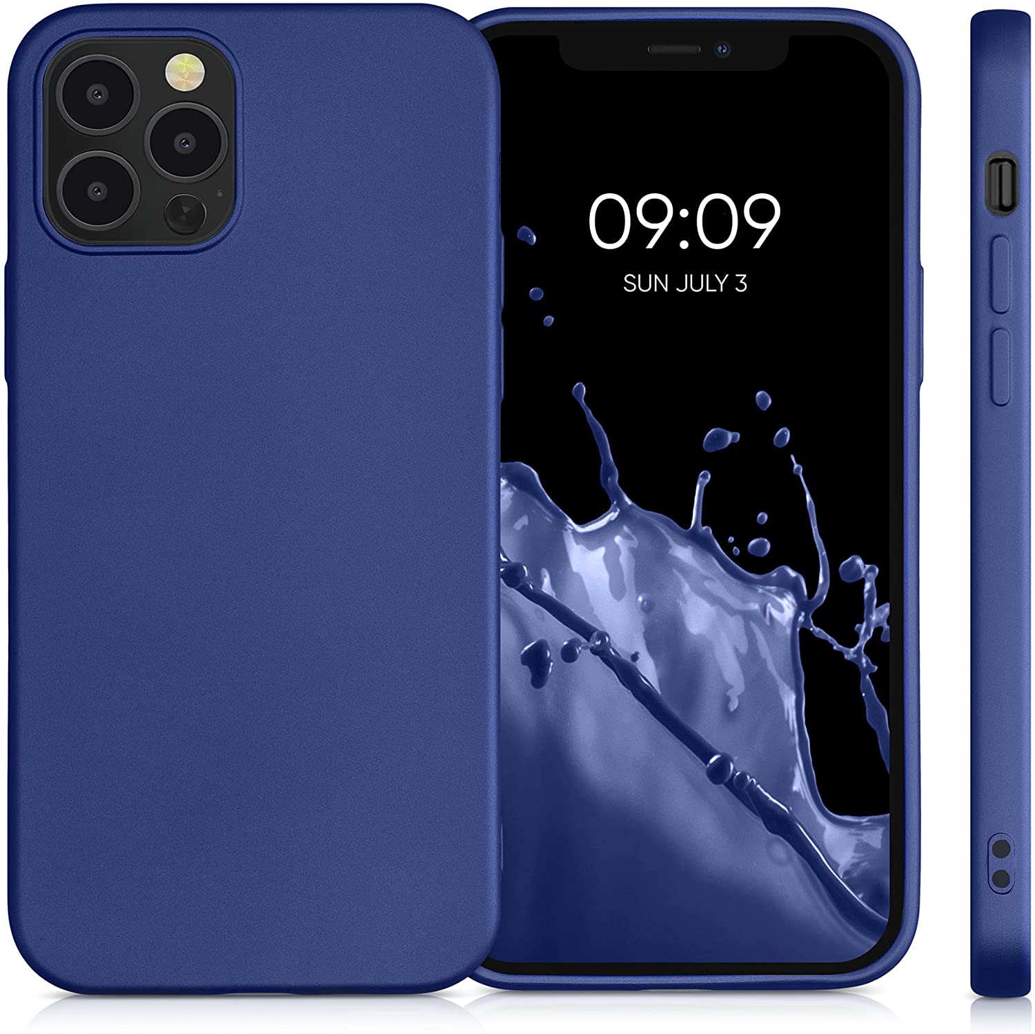 KW iPhone 12 / iPhone 12 Pro Θήκη Σιλικόνης TPU - Metallic Blue - 56114.64