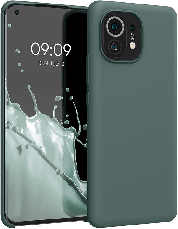 KW Xiaomi Mi 11 Θήκη Σιλικόνης Rubber TPU - Blue Green - 54379.171