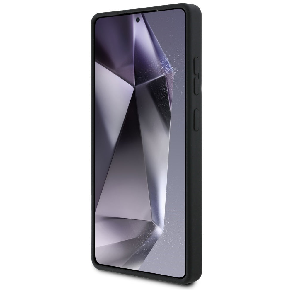 Karl Lagerfeld Samsung Galaxy S25 Ultra - Silicone Metal Signature Logo - Σκληρή Θήκη Σιλικόνης - Black - KLHCS25LSCMSMVK