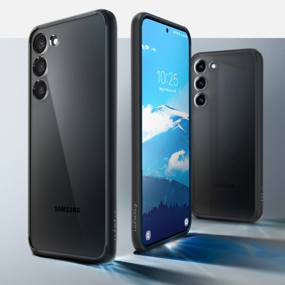 Spigen Samsung Galaxy S23 Σκληρή Θήκη με Πλαίσιο Σιλικόνης Ultra Hybrid - Matte Black