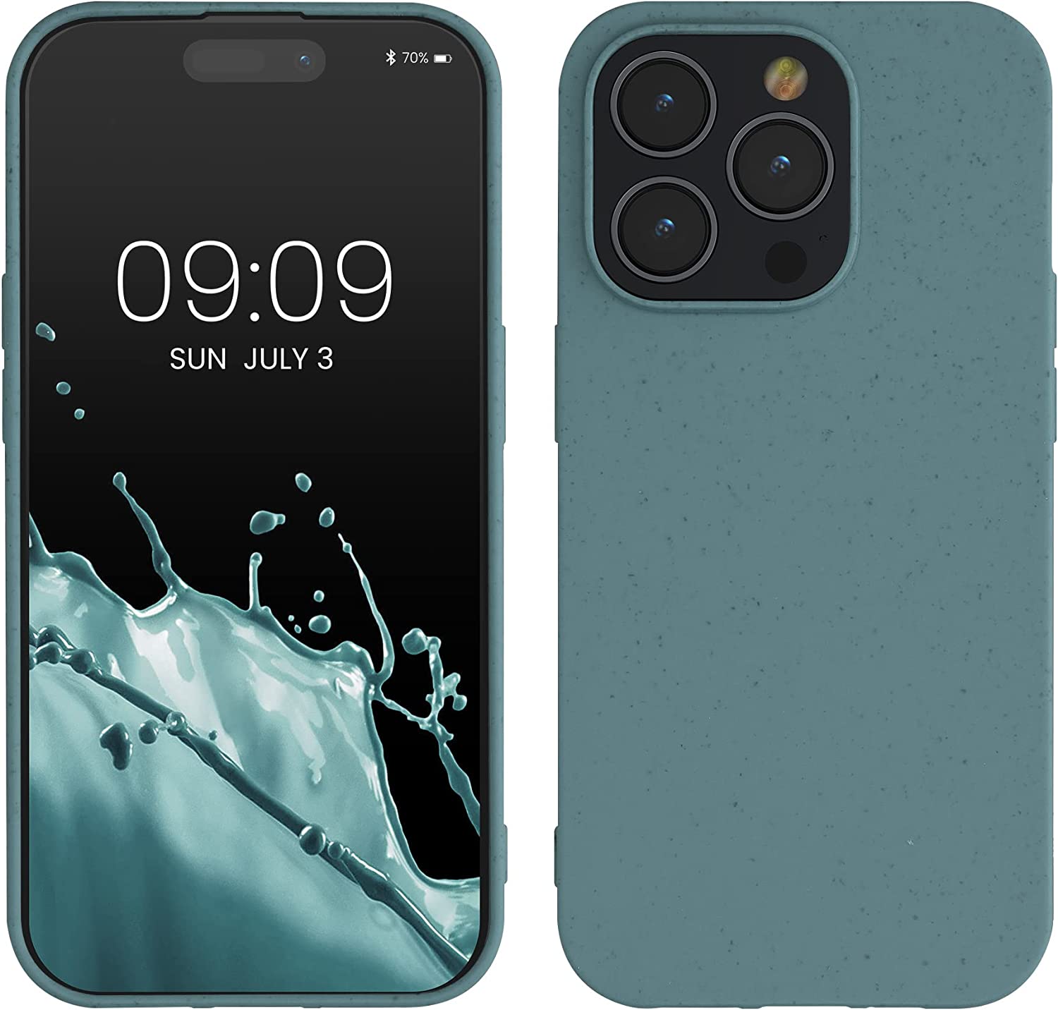 Kalibri iPhone 14 Pro Θήκη Σιλικόνης TPU με Ανακυκλώσιμο και Βιοδιασπώμενο Υλικό - Arctic Night - 59219.207