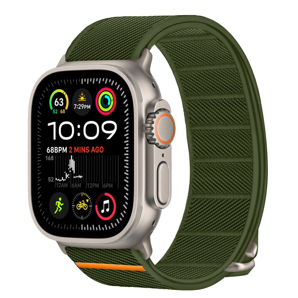 Tech-Protect Λουράκι Apple Watch 8/9/10/11 - SE (1/2/3) - Ultra (1/2/3) – 44/45/46/49mm Nylon Slip - Khaki