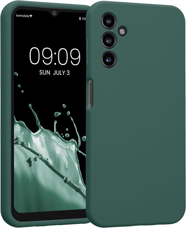 KW Samsung Galaxy A14 5G Θήκη Σιλικόνης Rubberized TPU - Forest Green