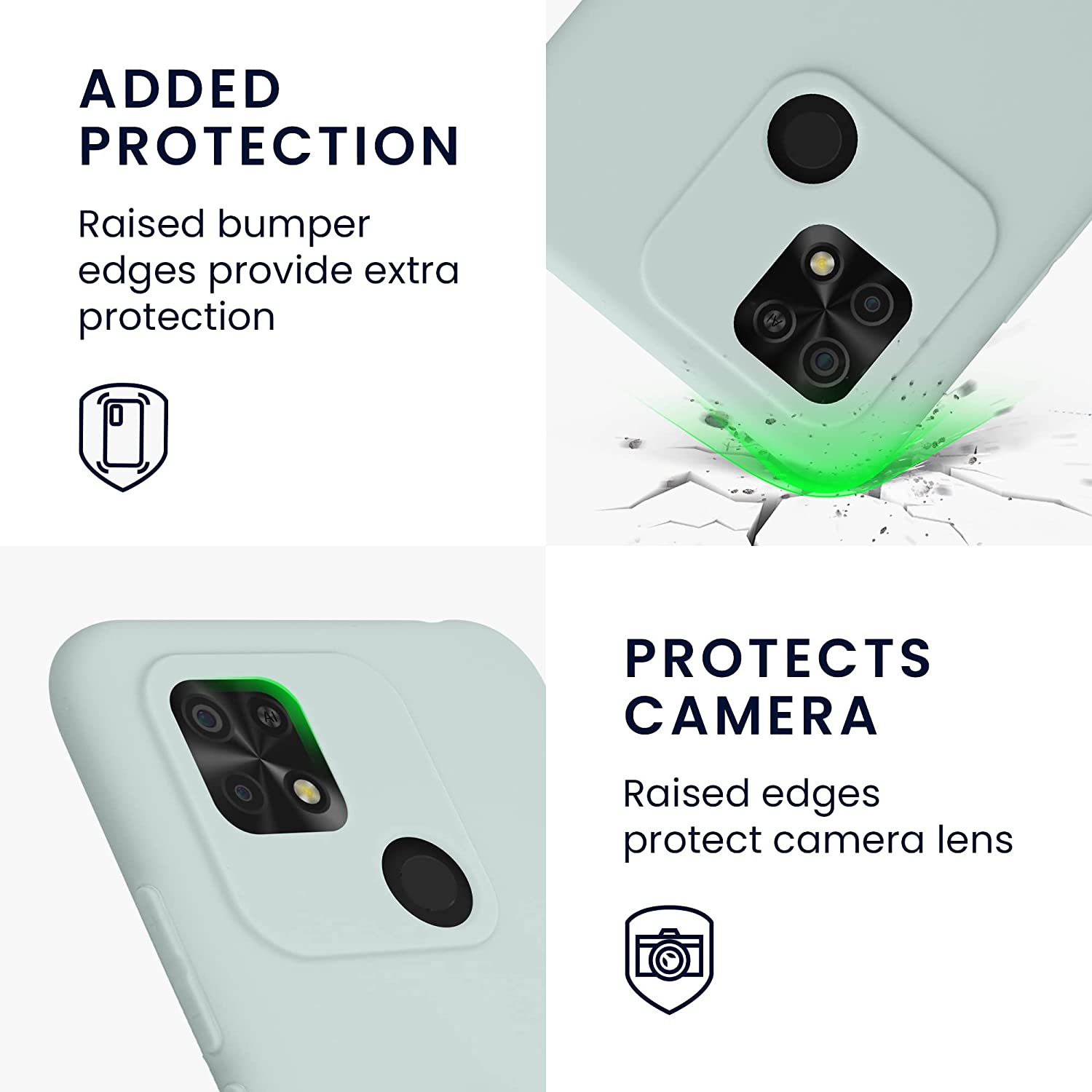 KW Xiaomi Xiaomi Redmi 10C Θήκη Σιλικόνης TPU - Cool Mint - 59231.200