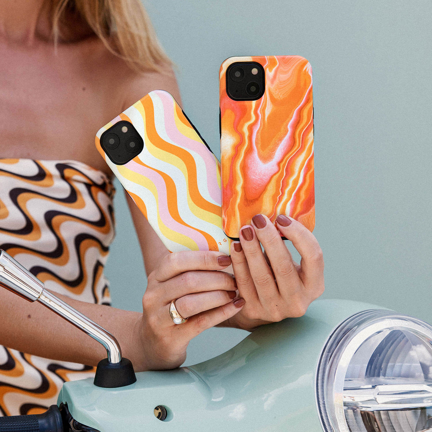 Burga Samsung Galaxy S22 Ultra Fashion Tough Σκληρή Θήκη - Retro Glow