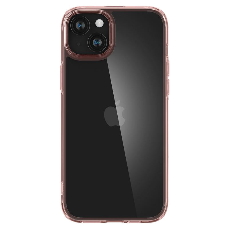 Spigen iPhone 15 Ultra Hybrid Σκληρή Θήκη με Πλαίσιο Σιλικόνης - Rose Crystal