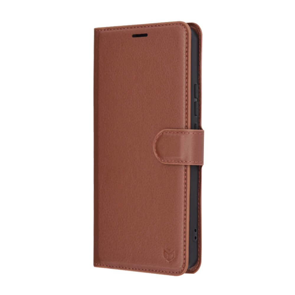 Techsuit Xiaomi Redmi Note 14 4G - Leather Folio - Θήκη Πορτοφόλι από Δερματίνη με Stand - Brown