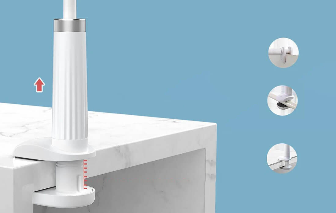 Ugreen LP113 Βάση Στήριξης Κινητού με Ρυθμιζόμενο Στήριγμα - White