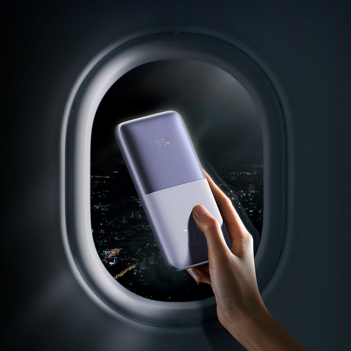 Baseus Bipow Pro 22.5W Power Bank 10000mAh 3Α με 2 Θύρες USB και 1 Θύρα Type-C - Purple - PPBD040005