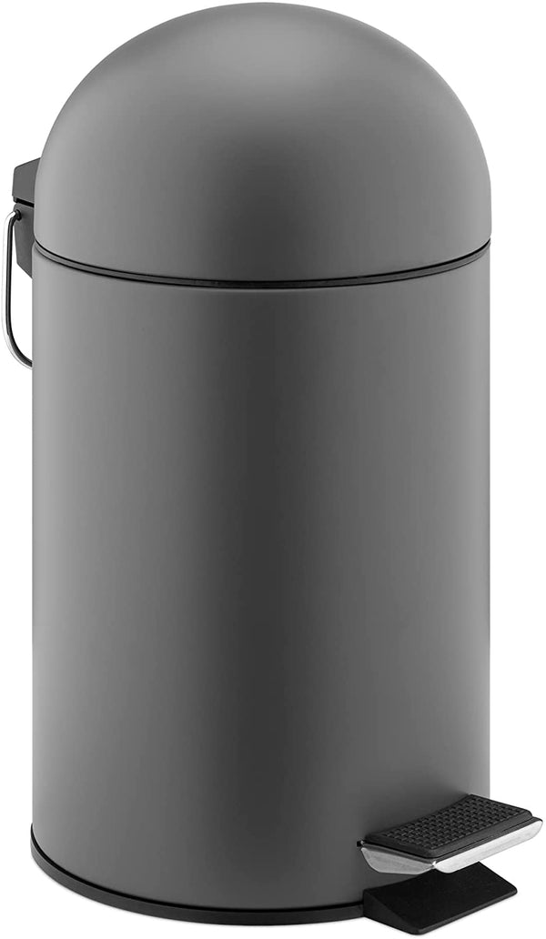 Navaris Κάδος Απορριμμάτων για το Μπάνιο - 3L - Dark Grey - 56852.01.22