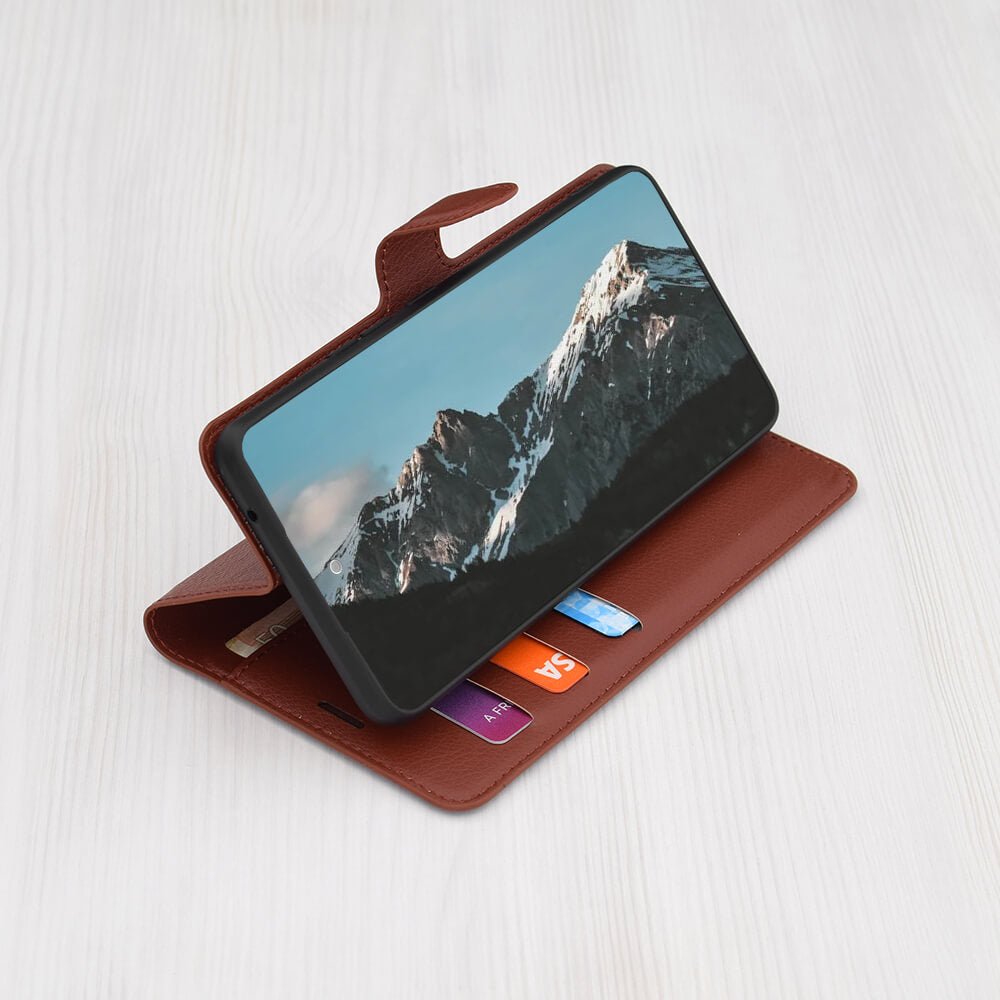 Techsuit Samsung Galaxy A36 5G - Leather Folio - Θήκη Πορτοφόλι από Δερματίνη με Stand - Brown