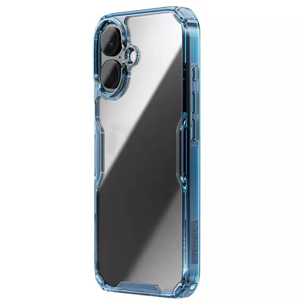 Nillkin iPhone 16 Plus Nature Pro - Σκληρή Θήκη με Πλαίσιο Σιλικόνης - Blue