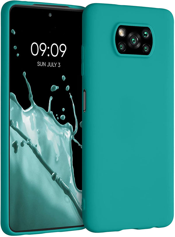 KW Xiaomi Poco X3 NFC / Poco X3 Pro Θήκη Σιλικόνης TPU - Matte Petrol - 53482.57