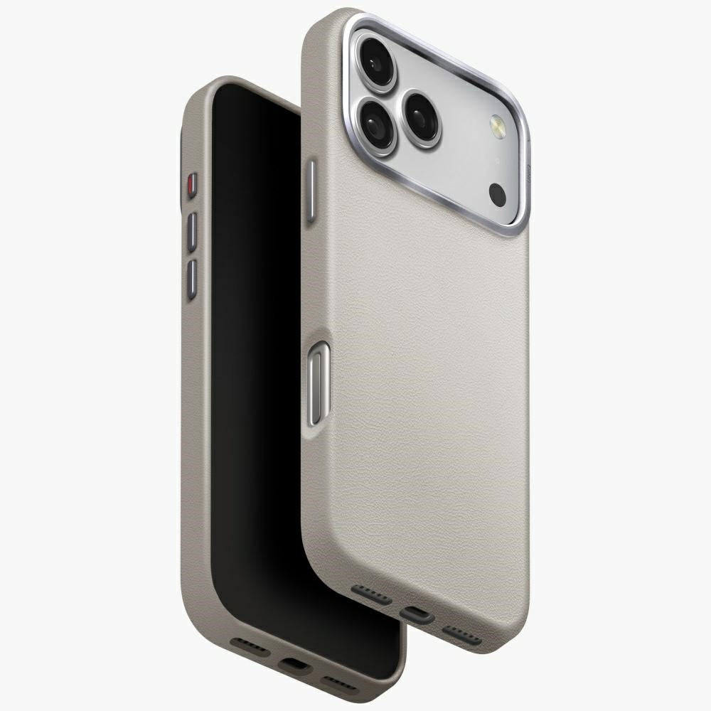 Uniq iPhone 17 Pro Max - Lyden MagClick - Σκληρή Θήκη με Επένδυση Συνθετικού Δέρματος και MagSafe - Clay