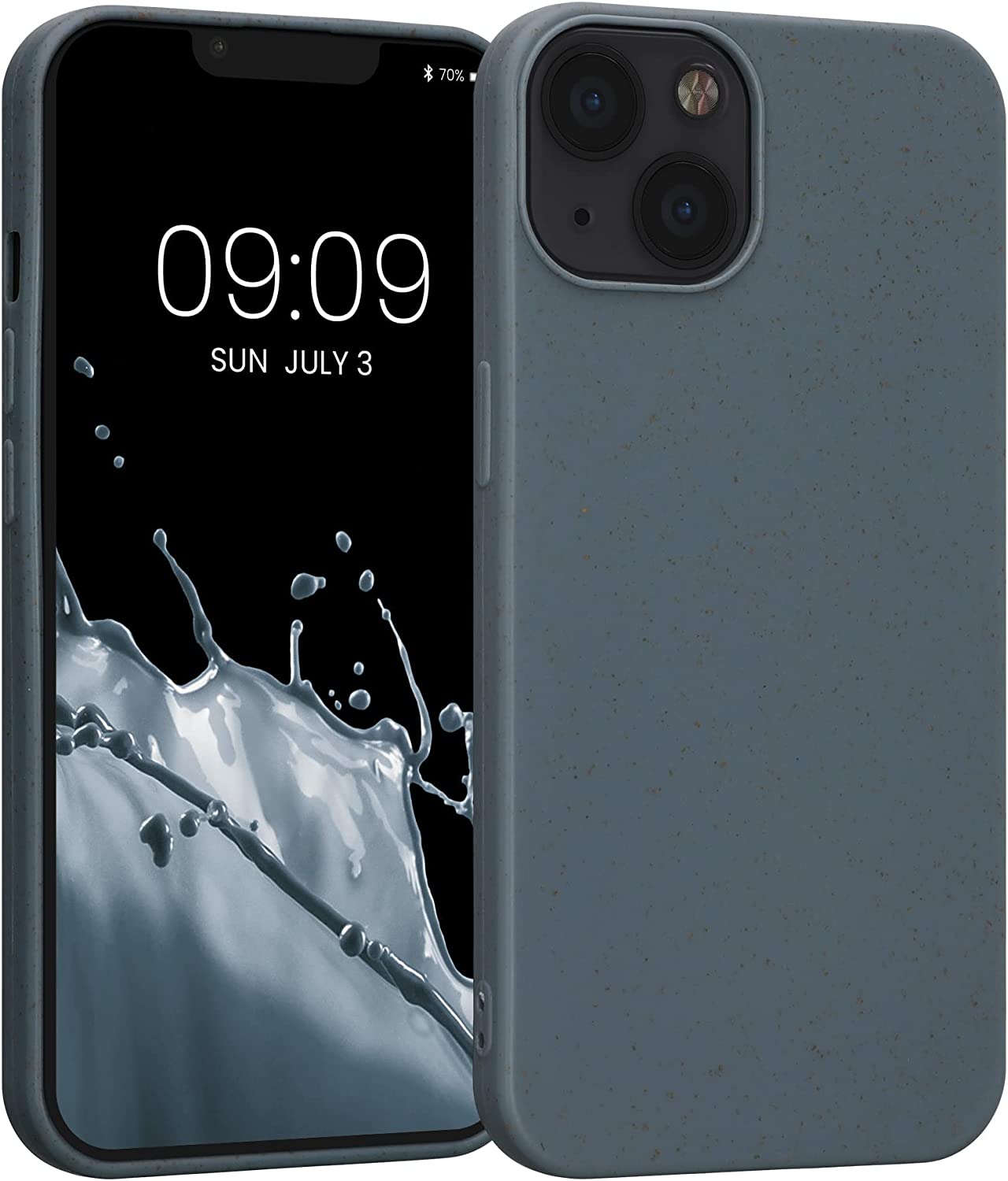 Kalibri iPhone 13 Θήκη Σιλικόνης TPU με Ανακυκλώσιμο και Βιοδιασπώμενο Υλικό - Dark Slate Grey - 57759.202