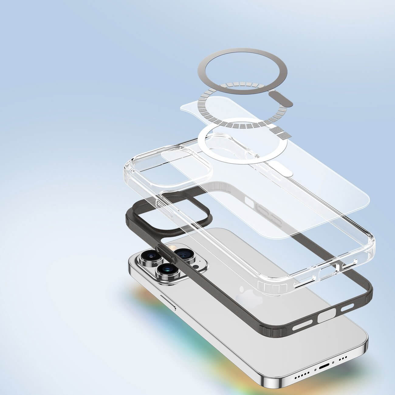 Dux Ducis iPhone 14 Pro Clin2 Θήκη με MagSafe - Διάφανη / Grey