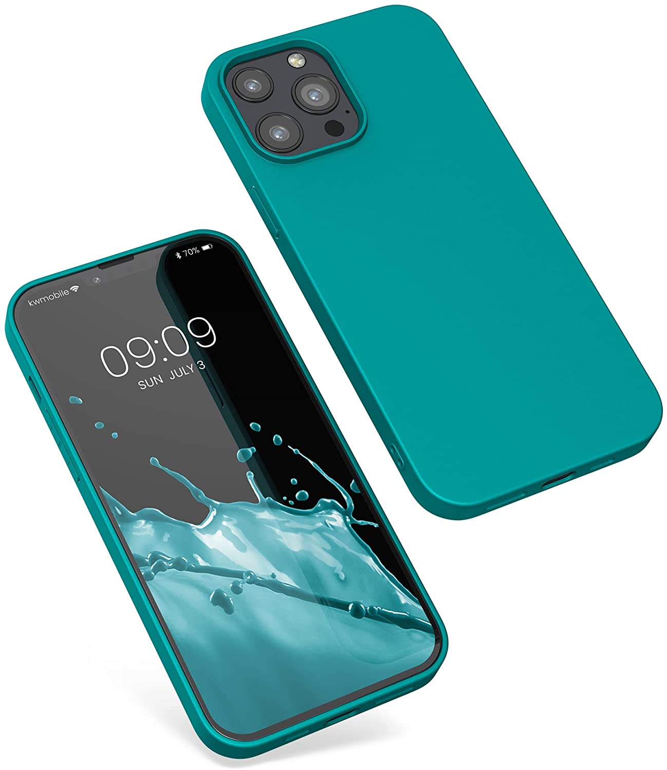 KW iPhone 13 Pro Max Θήκη Σιλικόνης TPU - Azure Blue - 55971.113